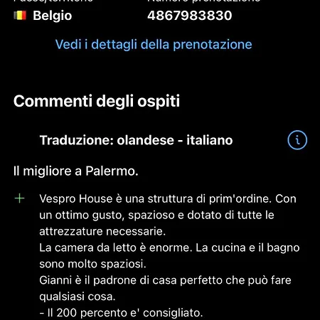 Vespro House Holiday home Palermo